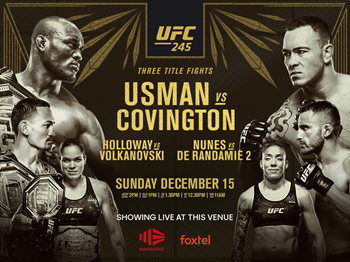 UFC 245 Broadcasted Live @UFCGYMBANKSTOWN