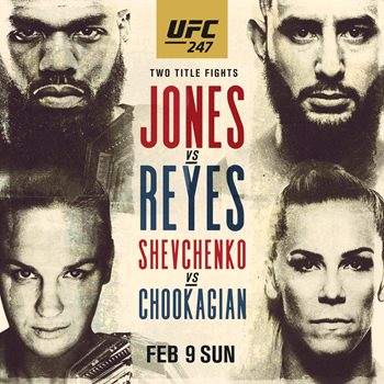 UFC 247 Sunday 9 February, 2pm AEDT