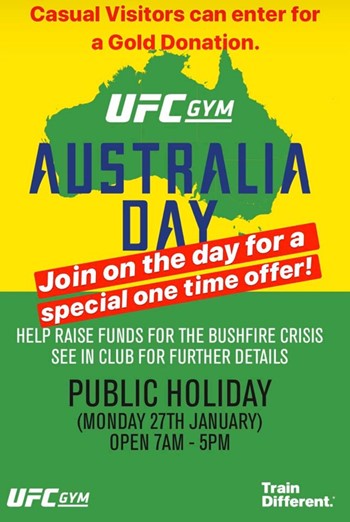 Australia Day Public Holiday - Open 7am - 5pm
